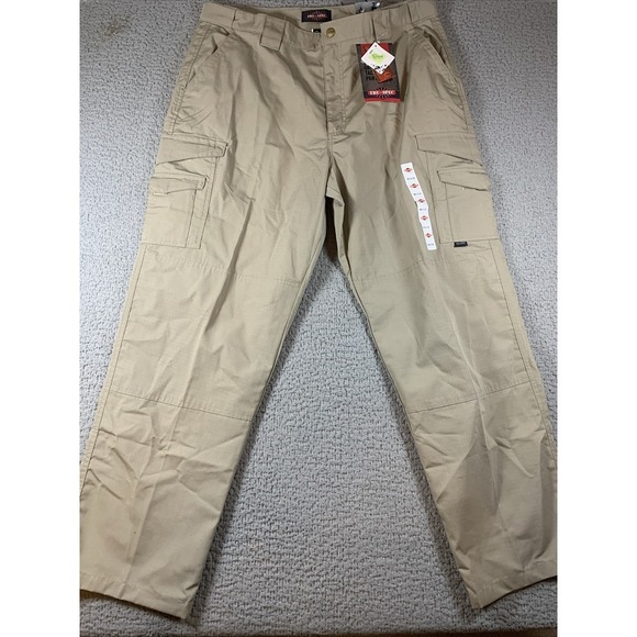 Tru Spec Pants Mens 40x32 Tan 24/7 Series St Cargo Ripstop Tactical NWT - Picture 2 of 8